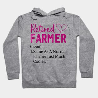 Funny retired farmer Funny Retirement Tractor farmer wife Hoodie